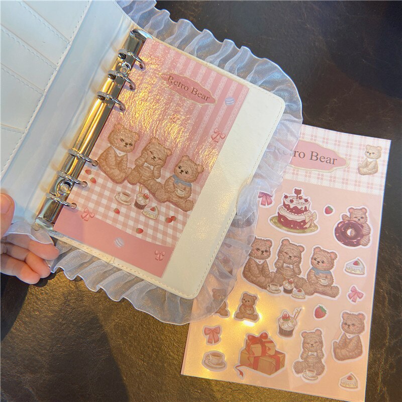 Kawaii Notebook Cute Coloring Page Illustration Diary Student Planner Book Schedule Notepad Paper Office School Supplies