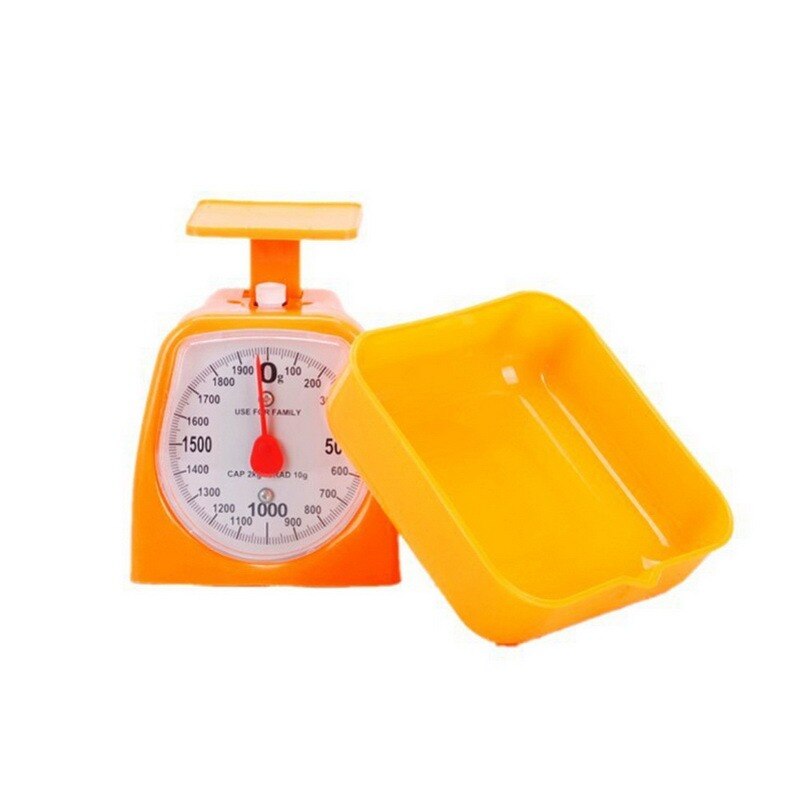 2kg-5kg Analog Scale Kitchen Scale Mechanical Dial Plastic Scale with Removable Bowl Food Balance Measuring Weight Kitchen