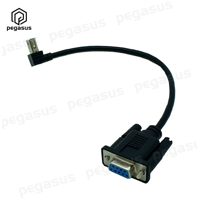 0.25m RS232 DB9 Female Jack to USB A Female Serial Conversion Cable Adapter