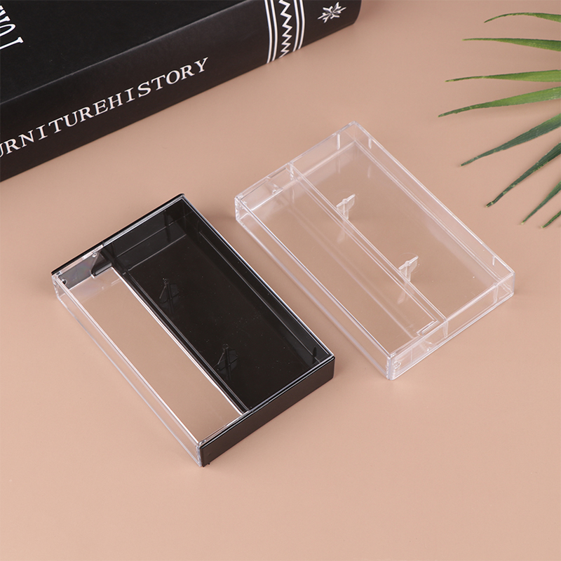 2PCS Recording Blank Cassette Tape Storage Cassette Case Radio Cassette 90 Cassette Box Storage Box