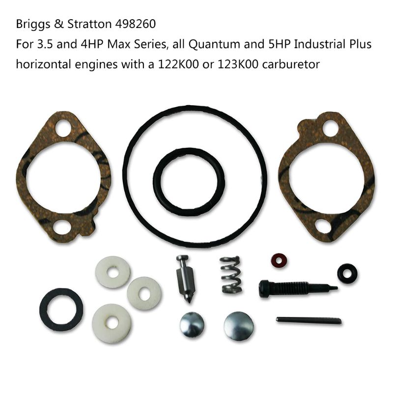 Briggs & Stratton – Kit de reconstruction de carburateur 498260, Kit de révision de carburateur mécanisé avec scie à chaîne et diaphragme