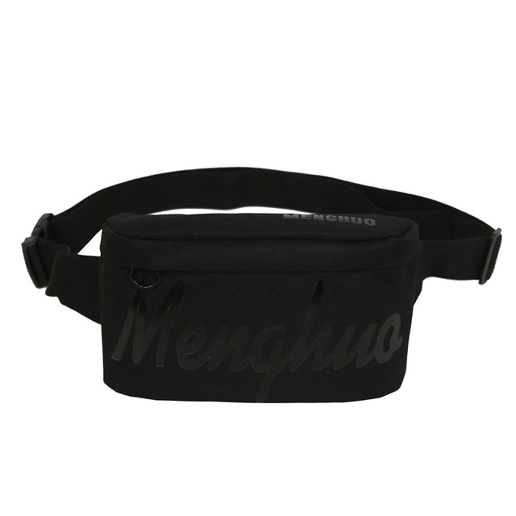 fanny pack for women Casual Ladies Pockets waist Bag women's belt bag Unisex sac banana femme: Black