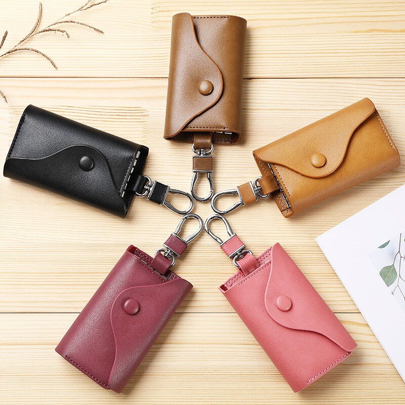 ZUID GOOSE Mannen Lederen Retro Autosleutel Houders Multifunctionele Sleutel Portefeuilles Key Pouch Vrouwen Organizer Bag Huishoudster