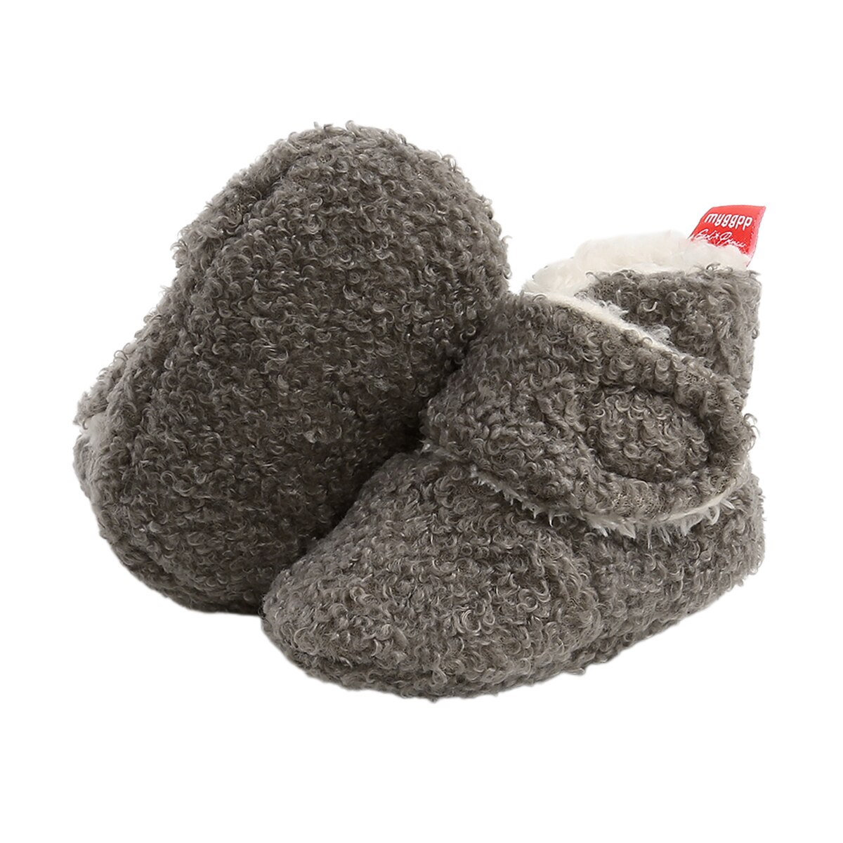 0-18m baby mysiga fleece tossor unisex spädbarn tofflor spjälsäng skor halkfri botten pojkar flickor