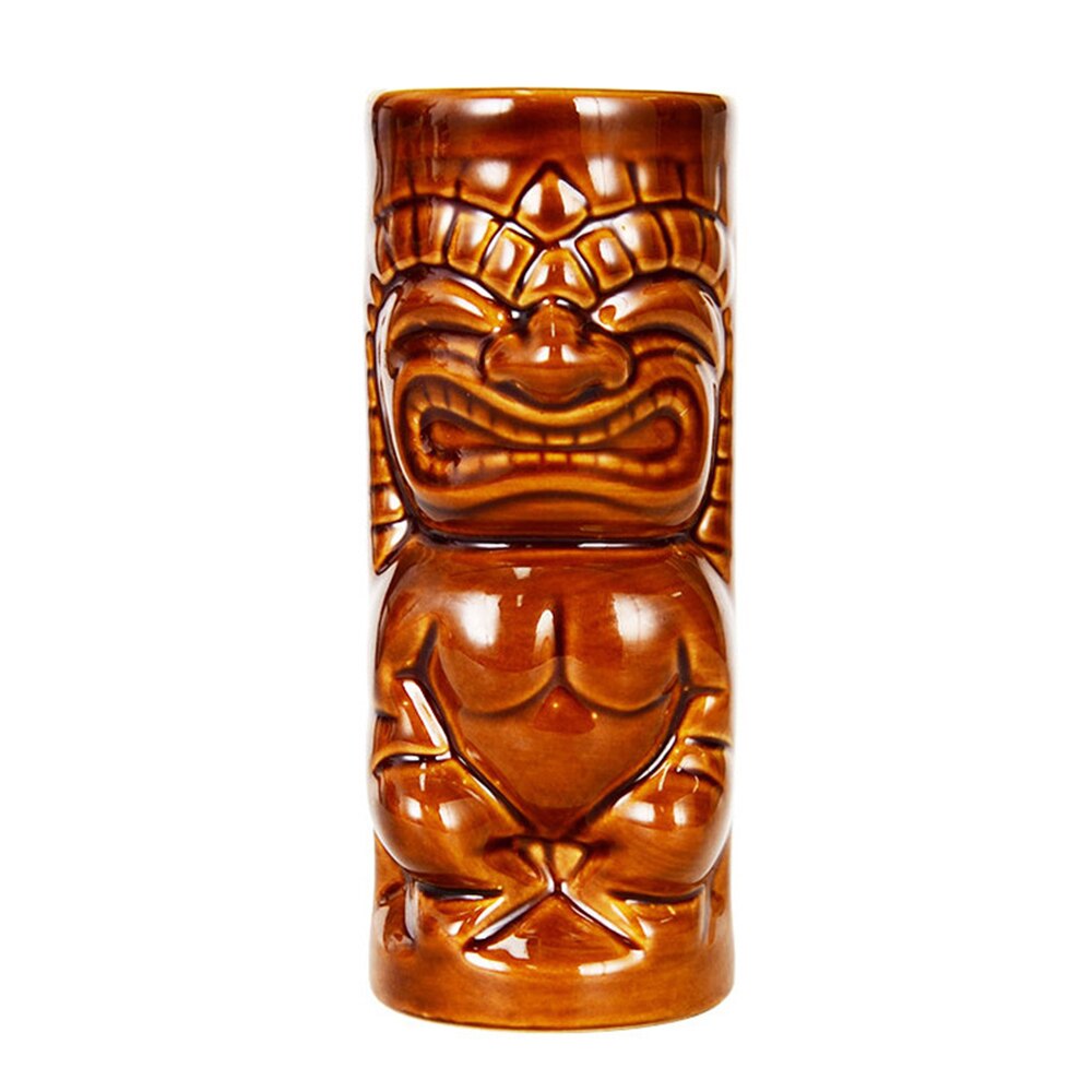 Hawaii tiki muggar bar cocktail glas öl drink kopp aimar statu dödskalle docka keramisk kopp: D -350ml