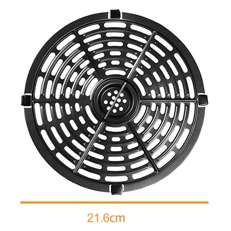 Air Fryer Replacement Grill Pan For 5QT Air Fryers, Crisper Plate,Air Fryer Grill Plate, Non-Stick Fry Pan