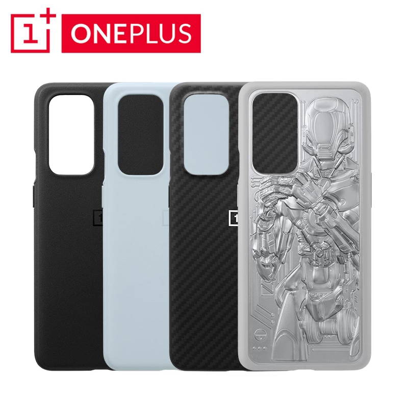 ECHTE ORIGINAL OnePlus 9 Pro Fall Carbon 9pro OnePlus 9 Pro Zurück Abdeckung Karbon Harte Sandstein Einzigartige Droid Stoßstange Fall