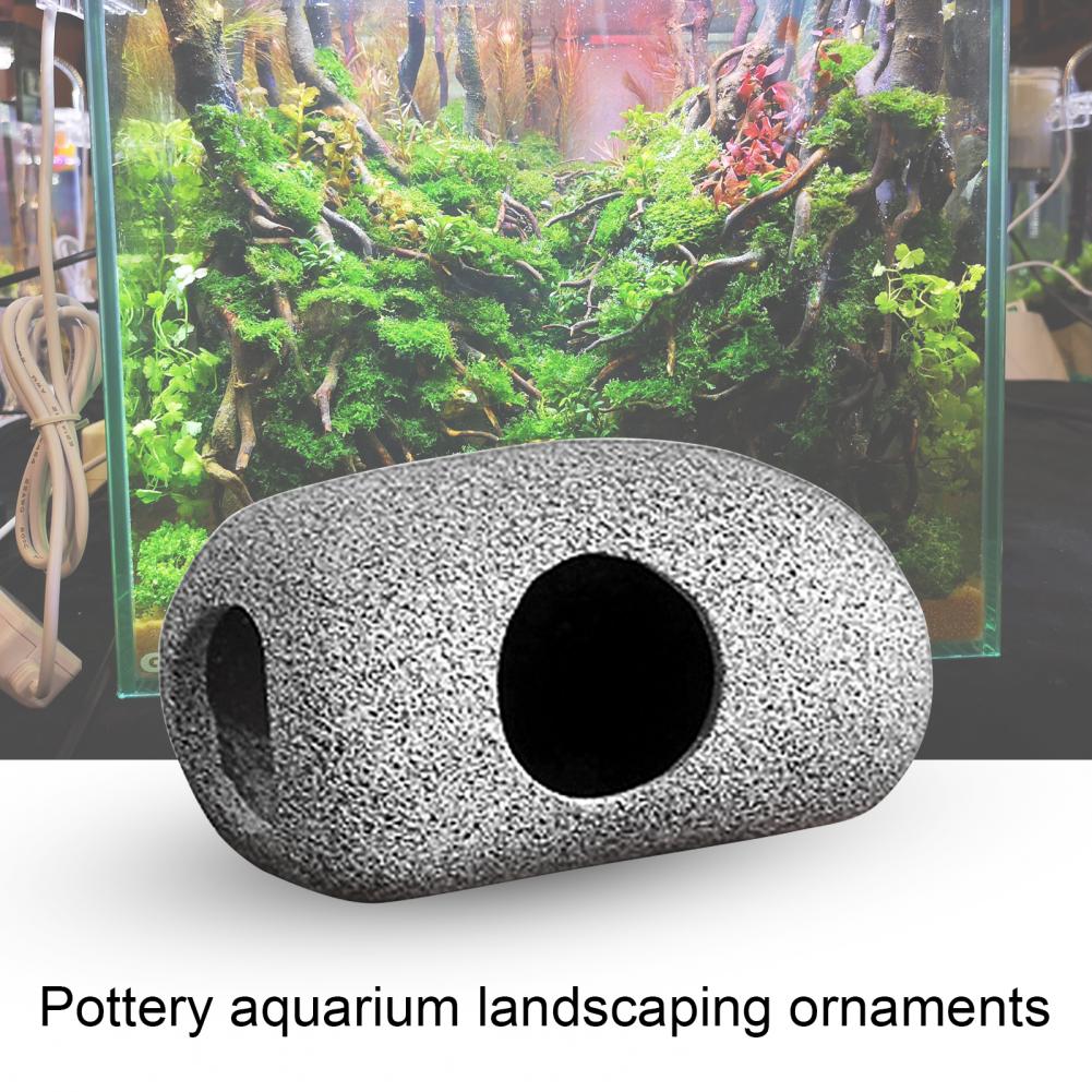 Grotte en argile professionnelle pratique pour Aquarium, abri réaliste pour Aquarium