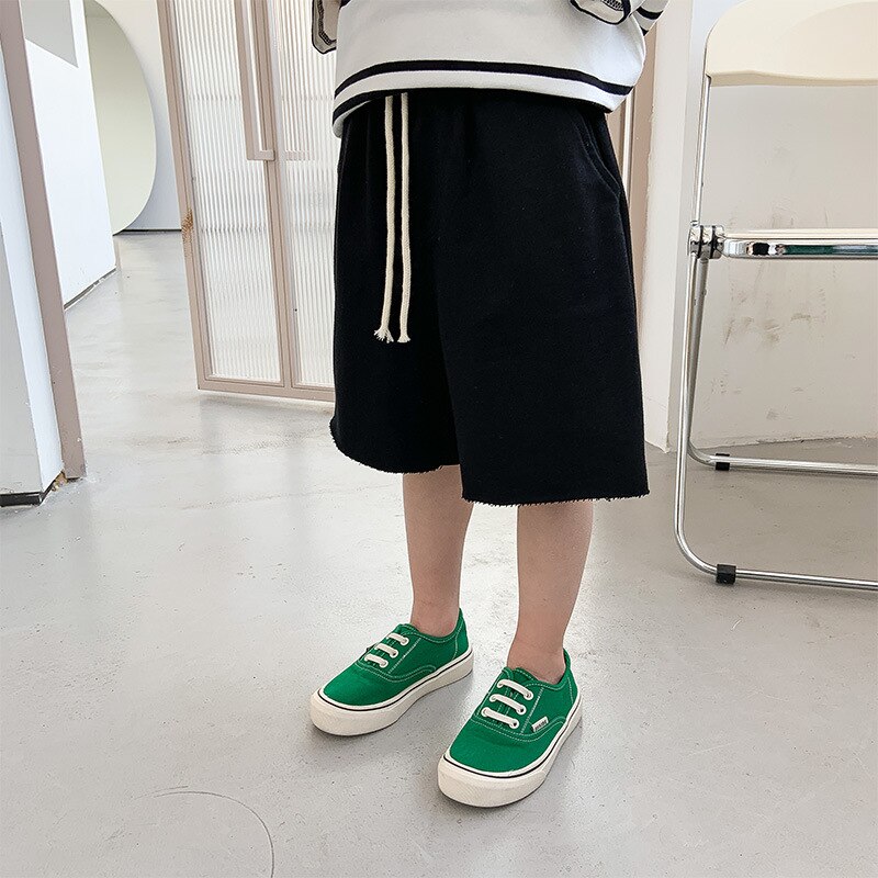 Children&#39;s clothing 2022 summer new children&#39;s Korean casual shorts boys&#39; loose Capris trend 10-35