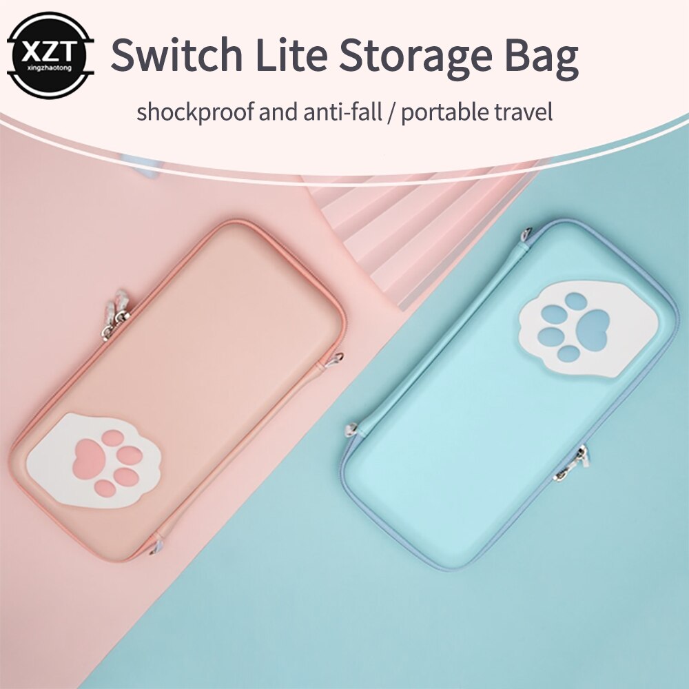 Leuke Kat Klauw Opbergtas Voor Nintendo Schakelaar Water-Proof Beschermhoes Reizen Draagtas Voor Nintendo Switch Game accessoires