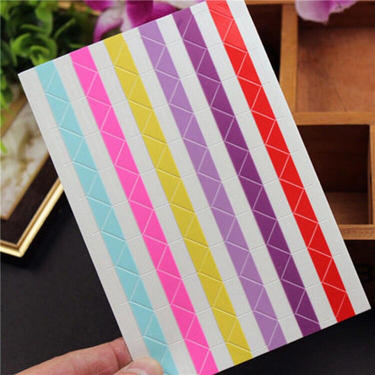 1020 Stks/set Foto Hoek Stickers Albums Decor Foto Corner Protector Pvc Frame Scrapbooking Decoraties: Six Colors