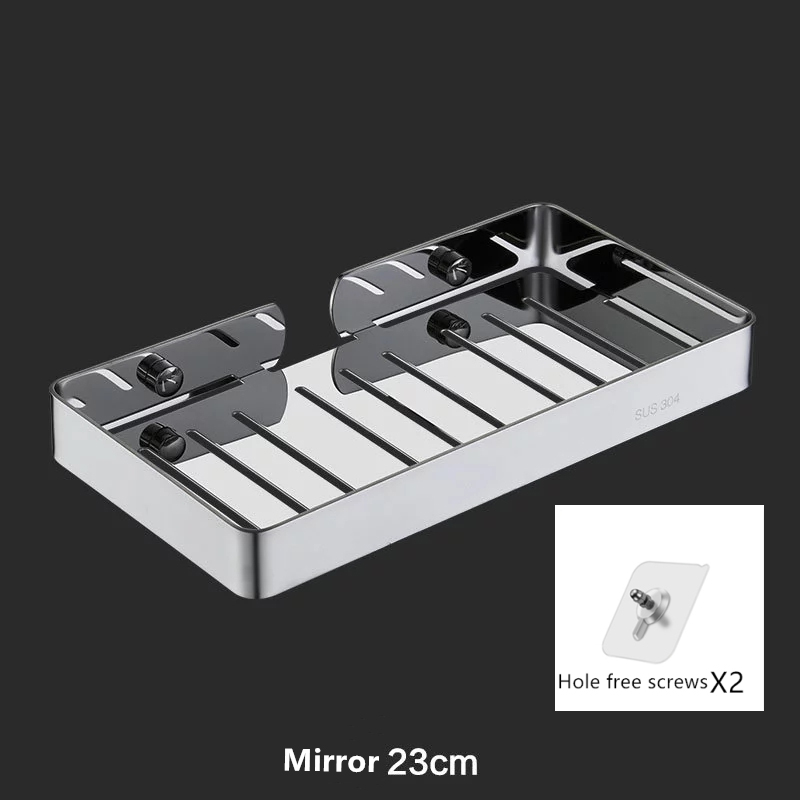 rostfrei Stahl Seife Gericht Bad Lager Seife Gestell Platte Kasten Container Mauer Lager Gestell Halter Seife Gericht Halter: 593 lang Spiegel