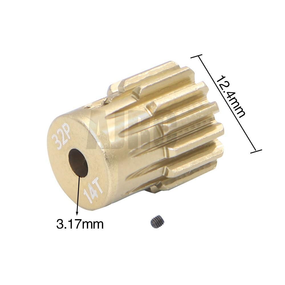 32P M0.8 3.175mm 13T 14T 15T 16T 17T 18T 19T 20T 7075 Aluminum alloy Metal Pinion Motor Gear For 1/10 RC Model Car Motor gear: Burgundy