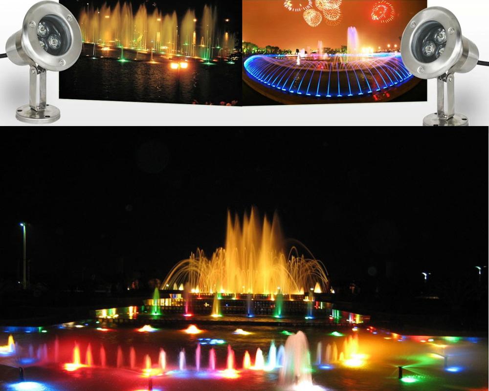 3w led undervandslys vandtæt akvarium lys til dam pool vandoverflade valgfri enkelt farve rgb dmx 512 led pool lys