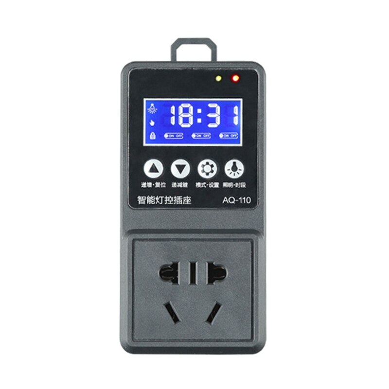 Aquarium Smart Tijdschakelaar Socket Licht Controller Lamp Dimmer Modulator Aquarium Apparaat: WHITE