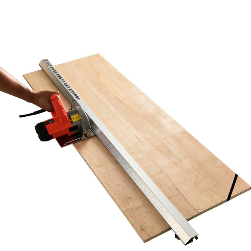 Novo carpintaria serra circular elétrica máquina de corte guia pé régua guia três-em-um 45 graus chanfro dispositivo elétrico