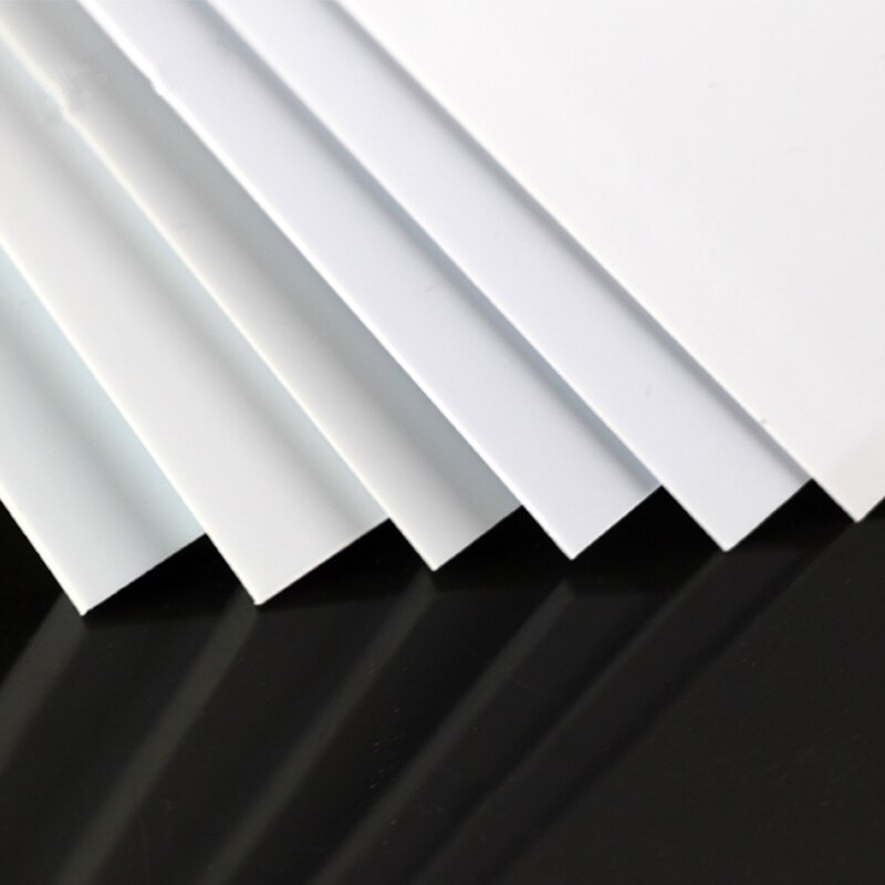 3 PCS. ABS sheet styrene plate 200 mm x 250 mm white more proportion DIY manual, building model materials