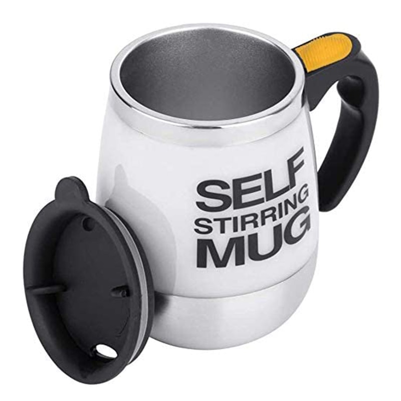 Self Stirring Coffee Mug Cup Electric Stainless Steel Automatic Self Mixing & Spinning Home Travel Mixer Milk Whisk Machine Cups