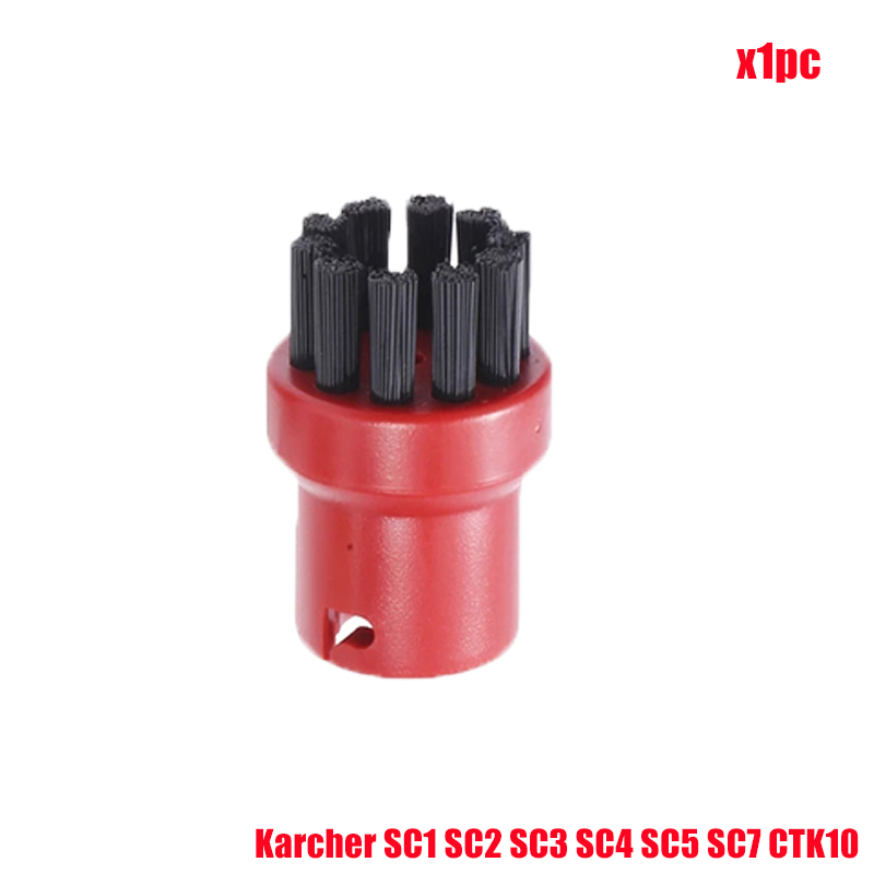 Borstels Voor Karcher SC1 SC2 SC3 SC4 SC5 SC7 CTK10 Handheld Stoomreiniger Nylon Borstel Sprinkler Nozzle Hoofd Onderdelen: Licht Geel