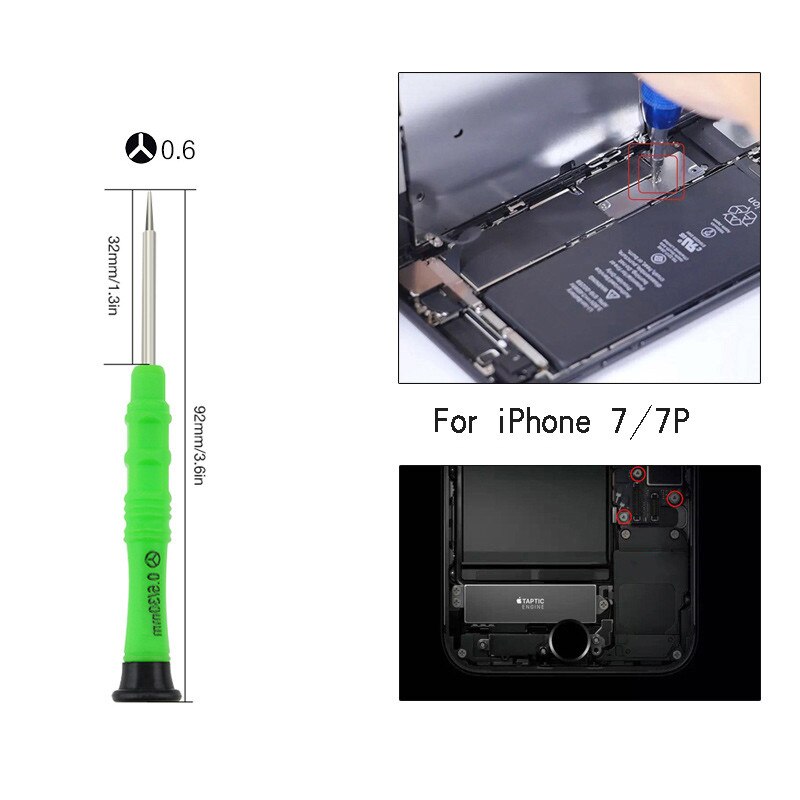 21 in 1 Mobiele Telefoon Reparatie Tools Kit Spudger Pry Opening Gereedschap Schroevendraaier Set voor iPhone X 8 7 6 S 6 Plus Handgereedschap Set