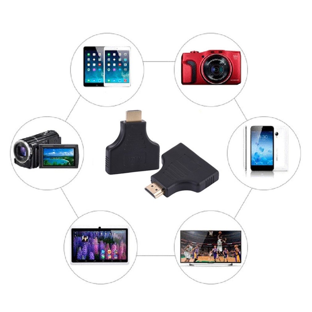 1080p portas hdmi macho para 2 fêmea 1 em 2 para fora divisor adaptador conversor para tv 2019 dropshipping
