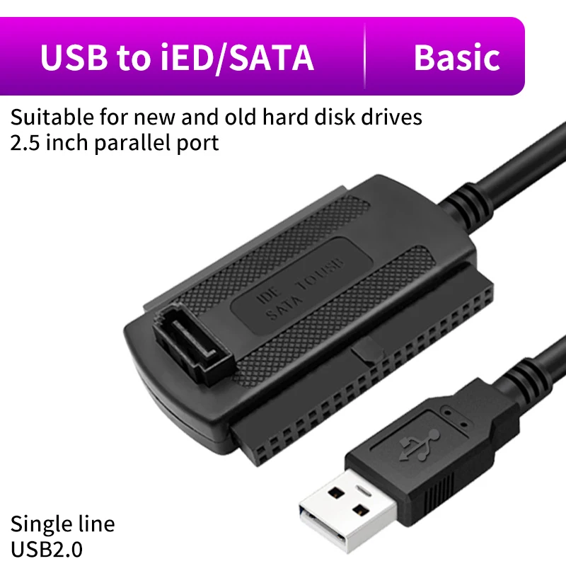 3 in 1 USB 3,0 2,0 zu ide Sata Adapter Konverter Sata 2,5 3,5 Zoll SDD Festplatte Festplatte Adapter kabel für PC Laptop Notizbuch: Orange