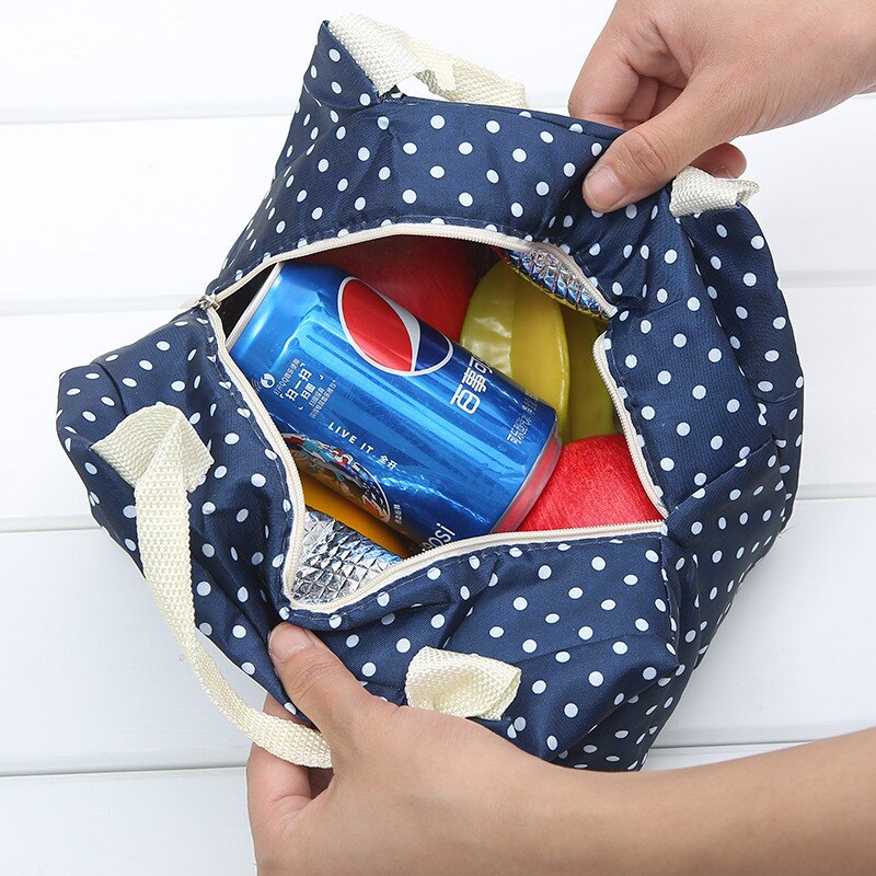 TTLIFE Cold Insulation Bag Thickening Peach Skinny Lunch Bag Ice Bag Student Portable Waterproof Lunch Box Bag