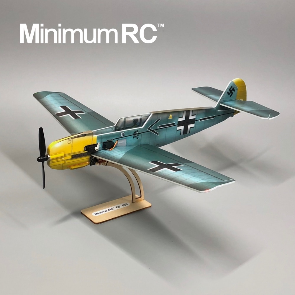 MinimumRC Messerschmitt BF109 RC airplane 360mm Kit+motor / Kit+motor+servos