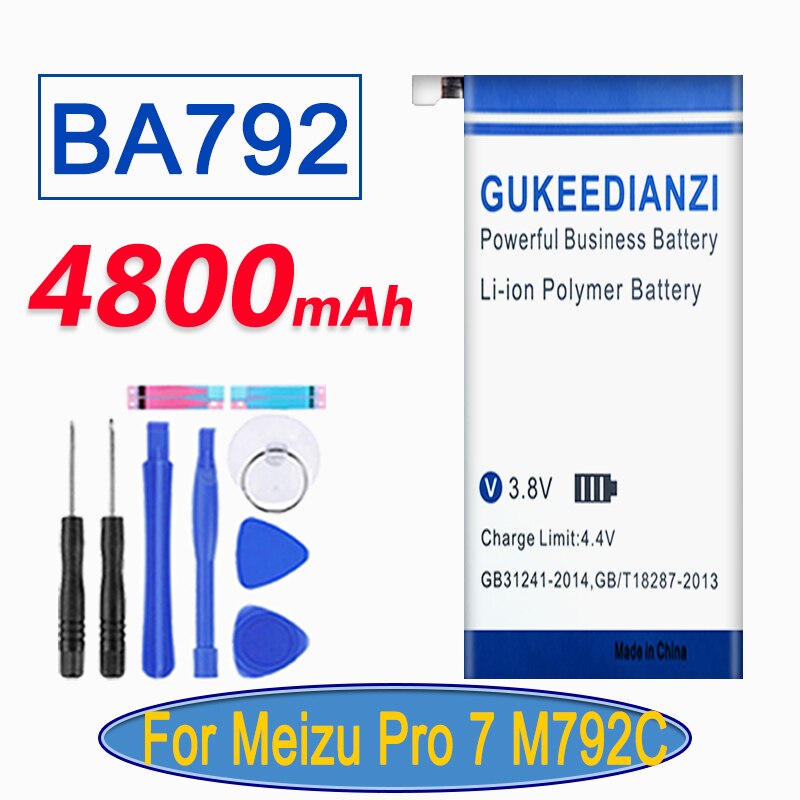 BT51 BT53 BT56 BT65M BT66 BT41 BT45A BA792 Batteria Per Meizu MX4/MX5/Mx6 Pro/Pro5/pro 6 Plus/M2 Note/Blu A5 /U10 BT710 Batteria: BA792