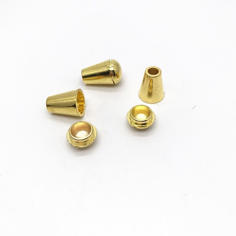 Meetee 50pcs Plastic Rope Stopper Cord End 14mm for Hat Clothing Pants Waist Belt Drawstring Rope Buckles DIY Accessories DY207: gold