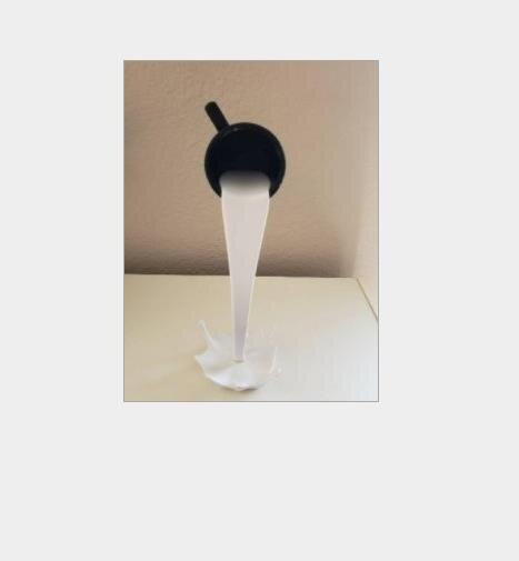 Floating Cup Sculpture Pouring Liquid Coffee Mug Art Decor home Art Decoration: E