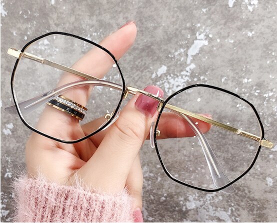 Transparent Computer Glasses Frame Women Men Anti Blue Light Round Eyewear Blocking Glasses Optical Spectacle Eyeglass: color 5