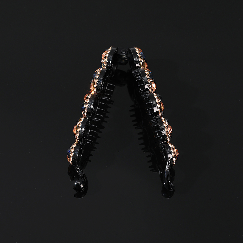 Molans Rhinestone Haarspelden Muti-Kleur Diamant Twist Haarspeld Plastic Banaan Clip Voor Meisjes Haar Grips Haaraccessoires