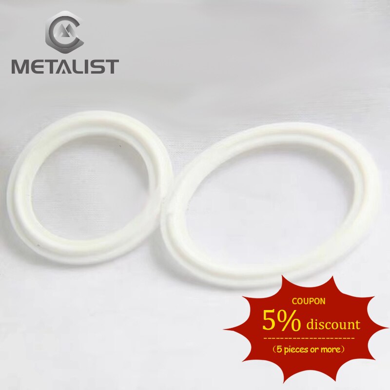 Metalist Ptfe Gegroefde Pakking Past 76 Mm & 89 Mm & 102 Mm & 108 Mm Od Pijp Sanitaire Tri klem Type Beentje Flens Pakkingen