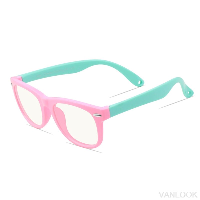 Silica Gel Kids Screen Glasses Gaming Blue Light Blocking Protective Computer for Boys Girls Child Kacamata Anti Radiasi