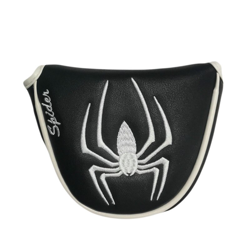 Putter Cover Golf Mallet Putter Head Cover Headcover PU Leather Spider Magnetic Closure: circle