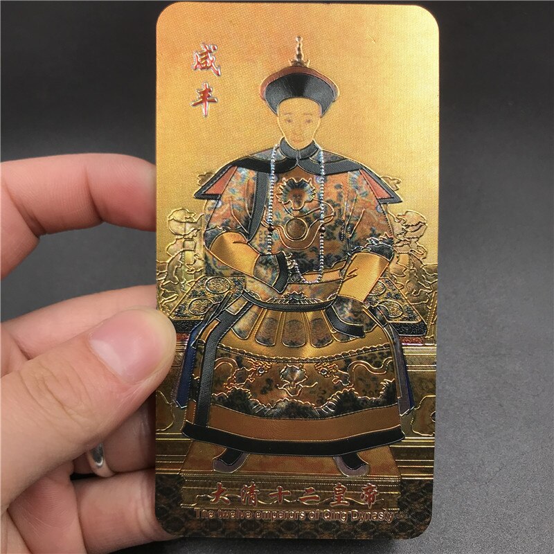 Chinese Dynasty Emperor Fridge Magnets Gold Foil Magnetic Refrigerator Paste Beijing Great Wall Peking Opera Character