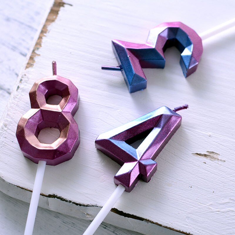 Verjaardag Kaarsen 1 2 3 4 5 6 7 8 9 0 Gold Kids Jongen Meisje Verjaardag Voor Cake Party levert Decoratie Cake Kaarsen