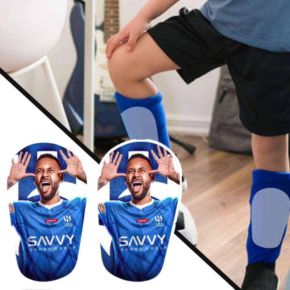 1 paar mini-scheenbeschermers, beschermende voetbalbenodigdheden, beschermende uitrusting scheenbeschermers verzamelpads voor voetbalfans