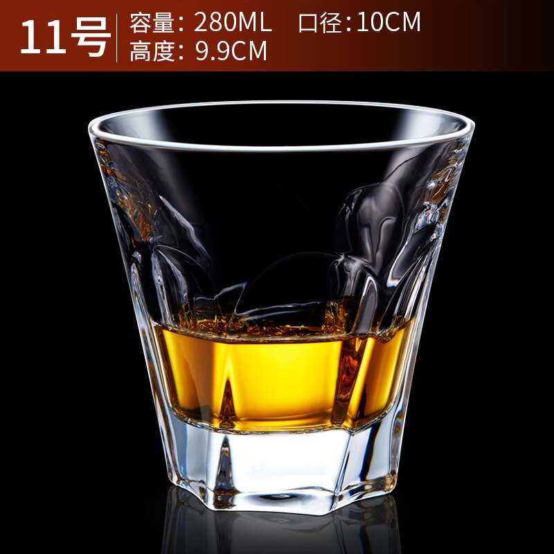 Varmebestandig blyfri gennemsigtig vinglas øl steins whisky brandy vodka kop multi mønster drinkware bar: 11
