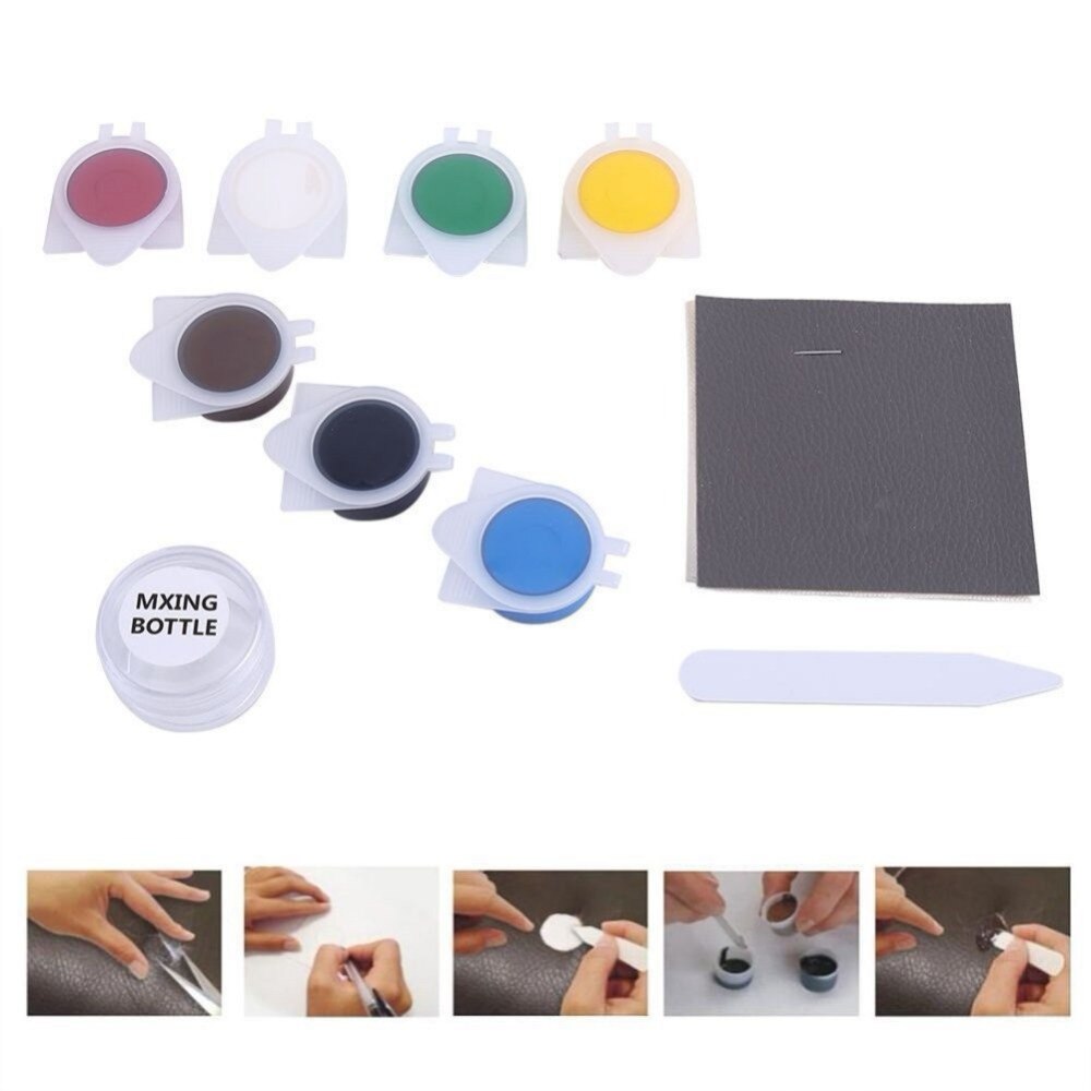 Auto Car Seat Sofa Jassen Holes Scratch Scheuren Rips Geen Warmte Vloeibare Leder Vinyl Reparatie Kit Reparatie Tool