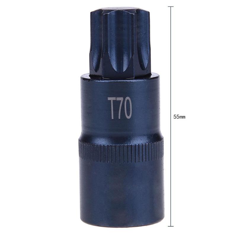 Destornillador Torx 1/2 adaptador de brocas T30 T35 T40 T45 T50 T555 T60 T70 adaptador de tornillo herramienta de mano