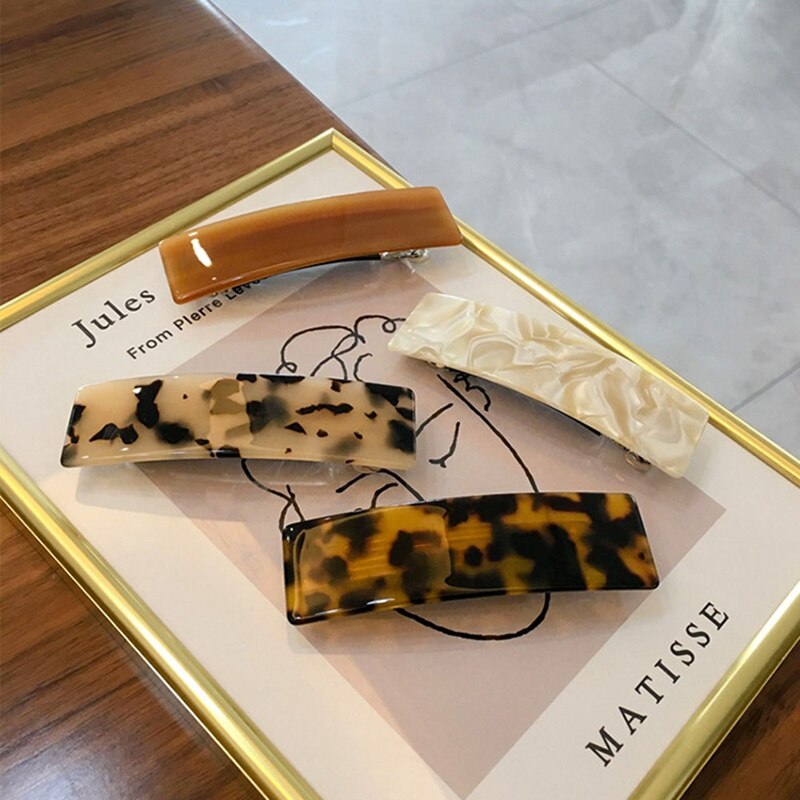 De francés mediano, horquilla Rectangular con Clip para el pelo, pasador, tocado con horquillas, accesorios, utensilios de estilismo para el cabello de belleza 1 pieza