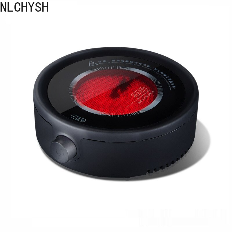 mini stufa elettrica piastra riscaldante piastra di cottura multifunzione caffè tè riscaldatore elettrodomestici piastre per cucina: nero / EU