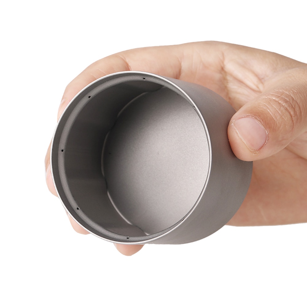 Mini Alcohol Stove Lightweight Titanium Liquid Spirit Alcohol Stove Furnace Camping Stove for Outdoor Camping Backpacking Hiking