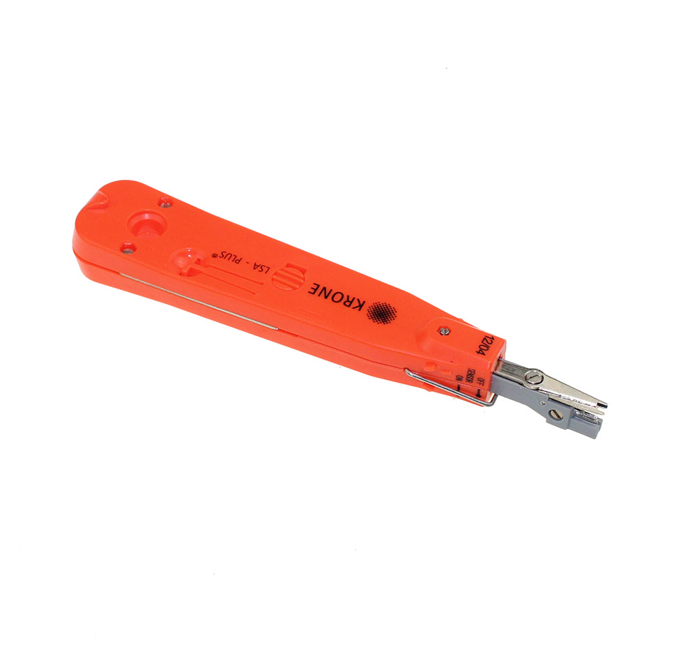 Red krone lsa-plus punch down verktøysett med sensor for telekomtelefon  rj11- leder ethernet-nettverk cat 5 rj45- kabel