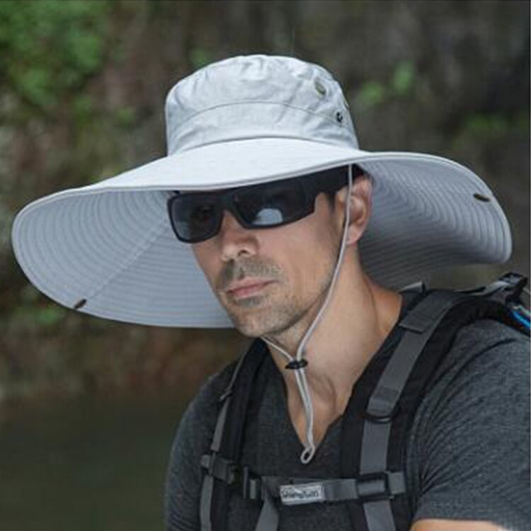 UPF 50+ Sun Hat Bucket Autumn Men Women Fishing Boonie Hat Sun UV Protection Long Large Wide Brim Mesh Hiking Outdoor Beach Cap: -7