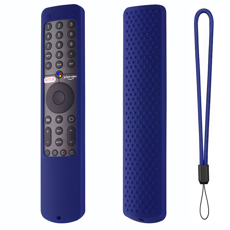 Funda de silicona para mando a distancia, funda protectora suave a prueba de golpes y arañazos para Xiaomi TV XMPM-19 P1/P1E/Q1/Max 86/A2 mi box: naranja