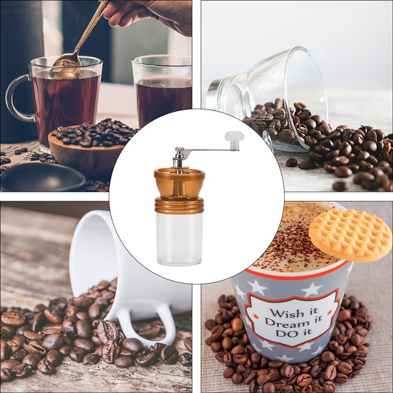 1pc handmatige koffiemolens, bonenmaler, handkoffiemolen, koffiezetapparaat, koffiezetapparaten, reiskamp