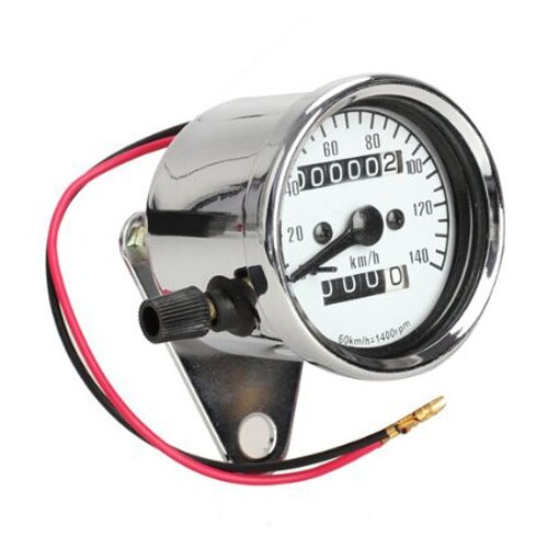 Motorcycle Mini Electronic Speedometer with Odometer Night Light